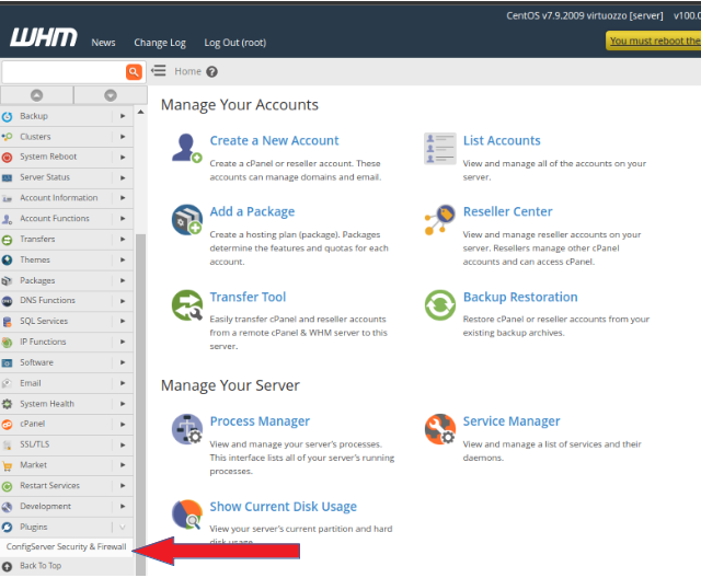 How To Install CSF Firewall Via WHM Panel?