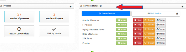 How To Restart Mysql Server From CWP Panel?