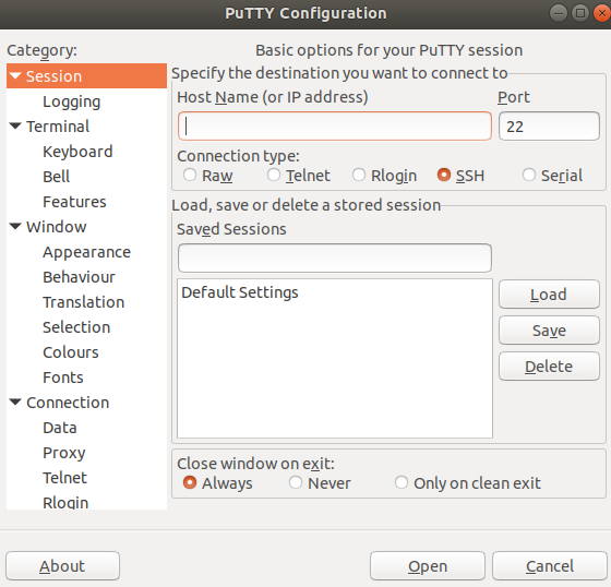 Steps to Login Linux Server Using Putty