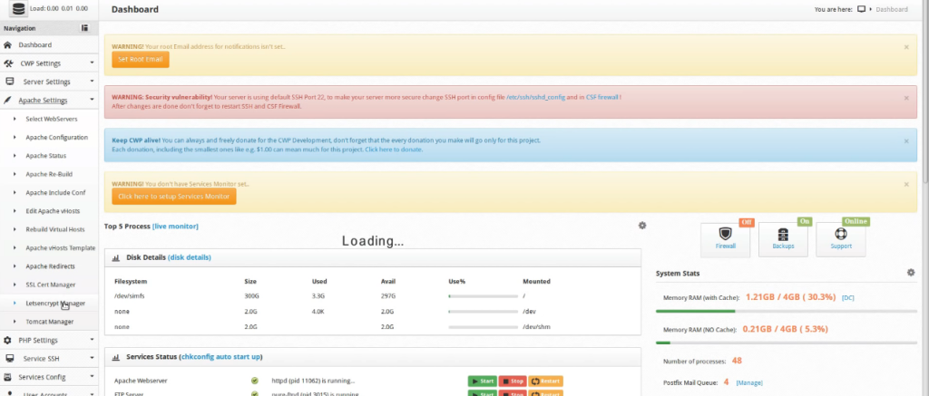 Steps to Install Let's Encrypt in CWP Panel