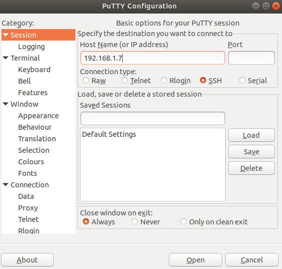 Steps to Login Linux Server Using Putty
