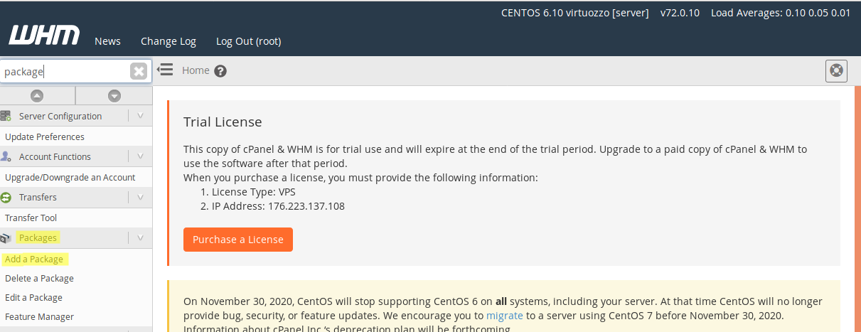 How To Create A Package In cPanel