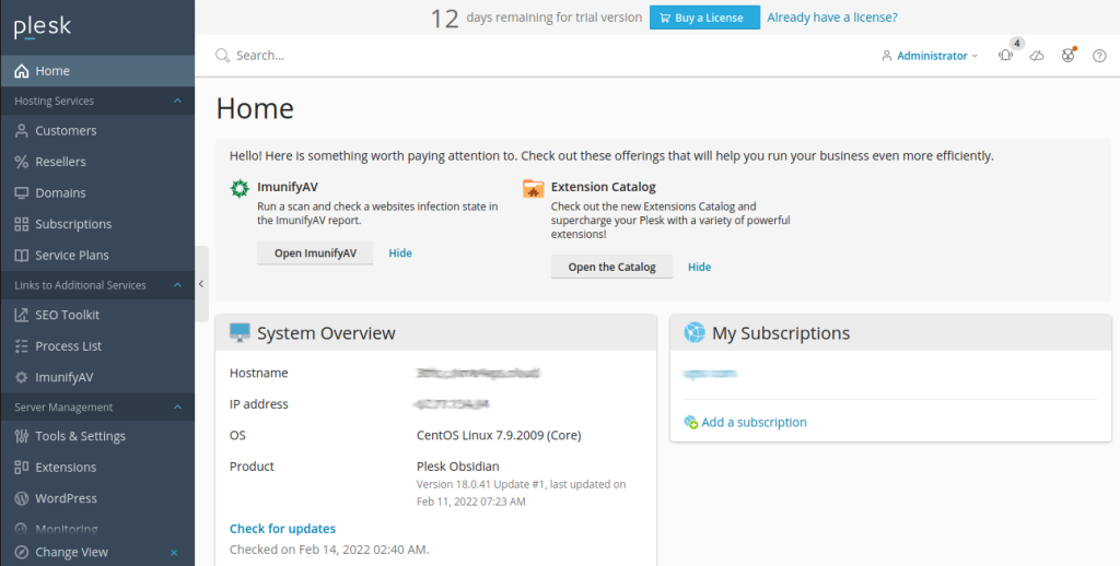 How To Manage Your Hosting Packages In plesk?