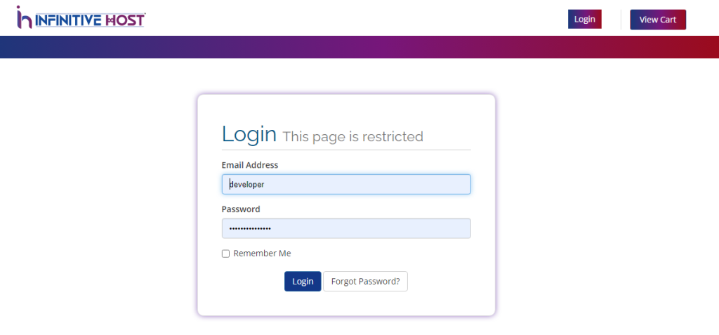 How to Pay an Invoice from Infinitive Host Client Area?