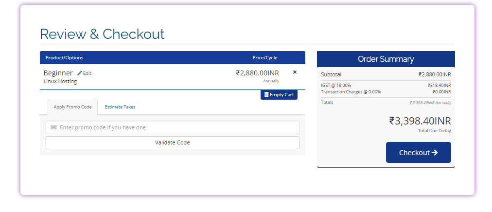 How to Buy Hosting from Infinitive Host?