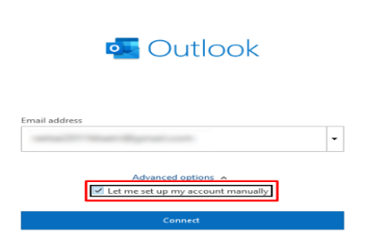Steps to add Google workspace Email account to Outlook