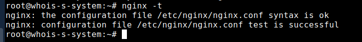 Run the below command to check syntax of your update config file