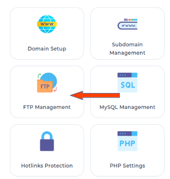FTP Account in DirectAdmin Panel :