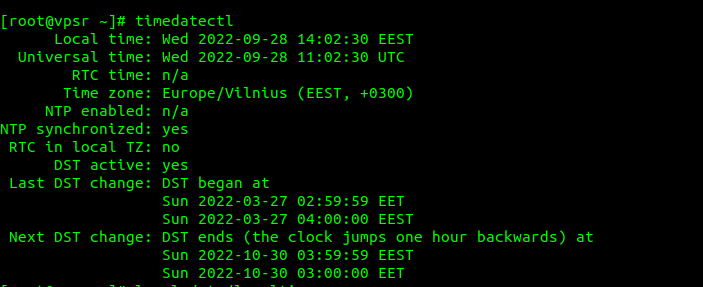 Change the Time Zone on Your Server